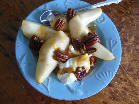 Pears And Pecans In Orange Caramel Sauce Our Sunday Cafe The