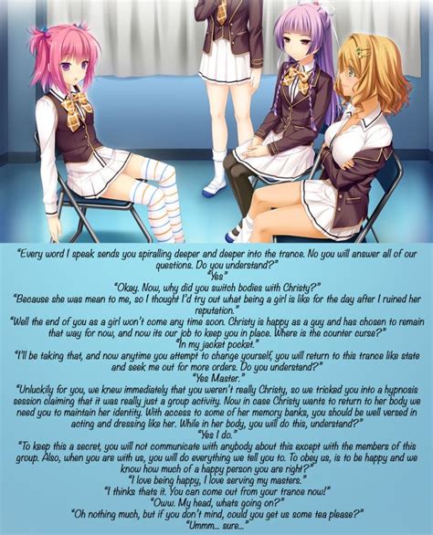 Anime Girls Hypnotized Captions