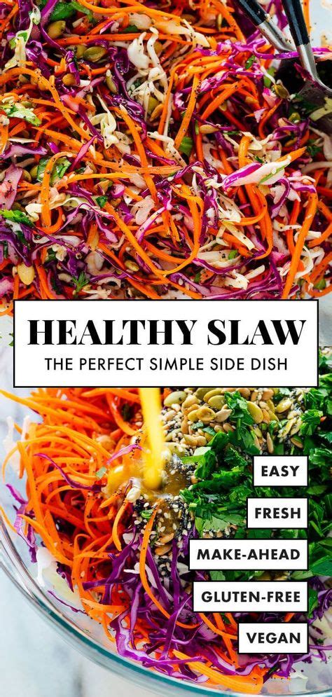 This creamy coleslaw is an easy classic. Simple Seedy Slaw | Recipe | Healthy coleslaw recipes ...