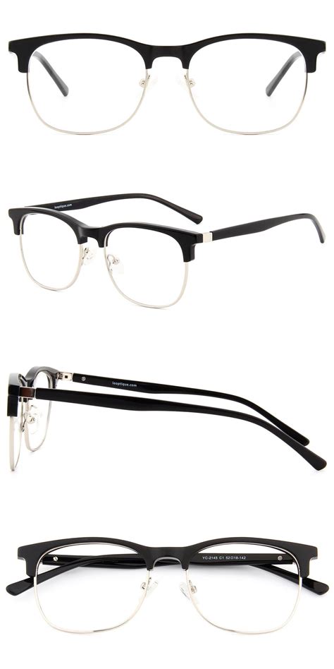 yc 2145 black black glasses frames browline glasses black women fashion
