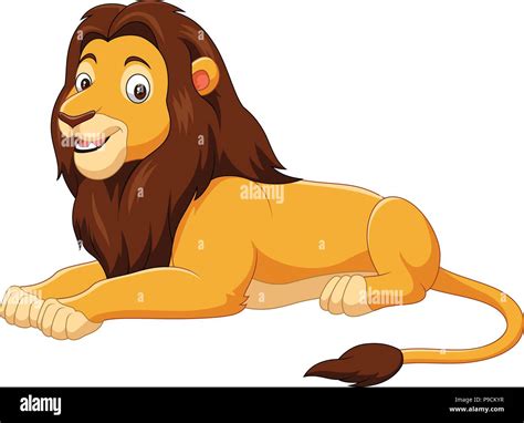 Cartoon Lion Isolated On White Background Stock Vector Image And Art Alamy