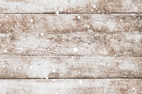 Premium Photo Vintage White Wood Wall With Snow Falling Over