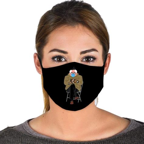 Funny Bernie Sanders 2021 Inauguration Ready To Bern Pun Face Mask