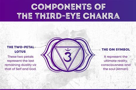 The Third Eye Chakra Symbol Is A Two Petaled Purple Lotus With A