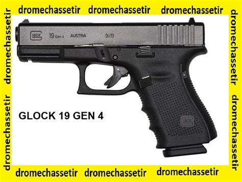 Pistolet Glock 19 Generation 4 Cal 9x19 Noir Glock Matériel De