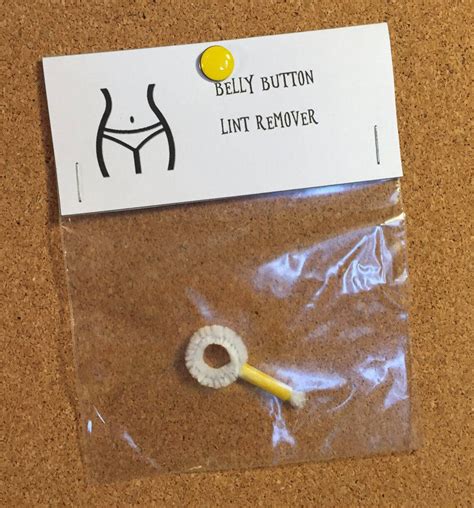 Belly Button Lint Remover Gag T White Elephant Novelty Etsy