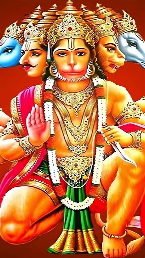 Panchmukhi Hanuman Ji Ke Lord God Hd Phone Wallpaper Peakpx