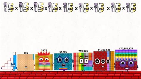 Numberblocks 10 To 15 Times With Repeated Multiples Produce Bigger