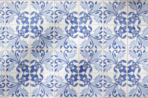 Blue White Tile Texture Texture De Carreau Bleu Et Blanc Blau Und