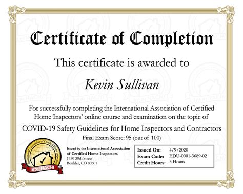 Covid 19 Certificate Certapro Painters Of South Central Ct
