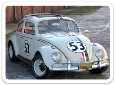 Herbie The Love Bug Sticker Volkswagen Beetle 53 Ebay