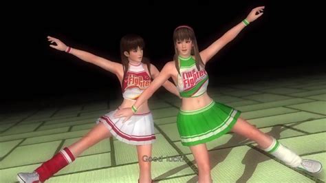 dead or alive 5 last round kasumi and ayane vs hitomi and lei fan cheerleader battle youtube