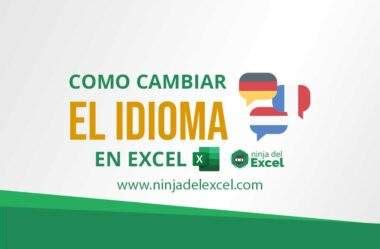 Como Cambiar El Idioma De Excel Ninja Del Excel