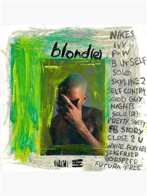 Frank Ocean Blonde Alternate Album Art Sticker For Sale By