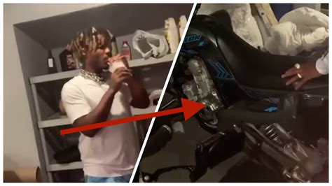 Juice Wrld Shows Off His Bikes In His Garage With Zias Youtube