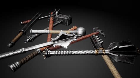 Medieval Melee Weapons Pack By Mbillmann In Weapons Ue4 Marketplace