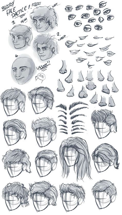 Male Facial And Hair Anatomy Dump By Lockstockcreation On Deviantart