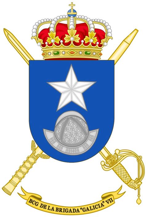 file coat of arms of the 7th brigade galicia headquarters battalion svg historical flags coat