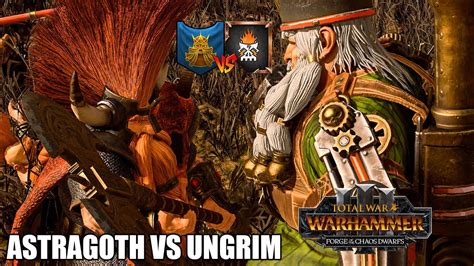 Astragoth Vs Ungrim Enanos Del Caos Early Access Total War Warhammer 3