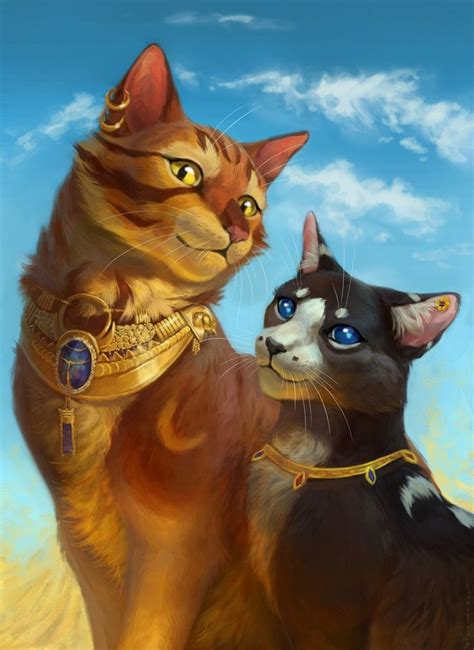 Clear Sky Of Egypt By Cat Patrisiya Warrior Cat Warrior Cats Art