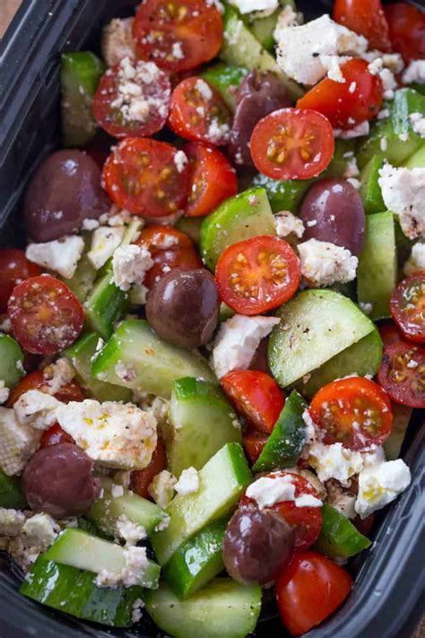 Einfacher Griechischer Salat Guinguette Marais Poitevin