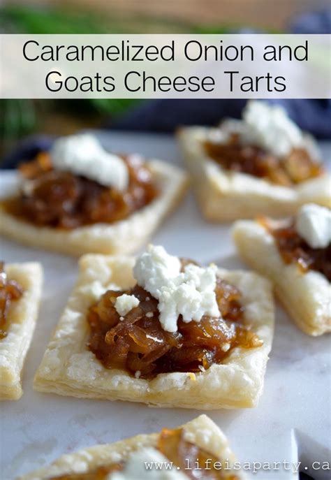 Caramelized Onion And Goats Cheese Tarts Recipe Goat Cheese Tart