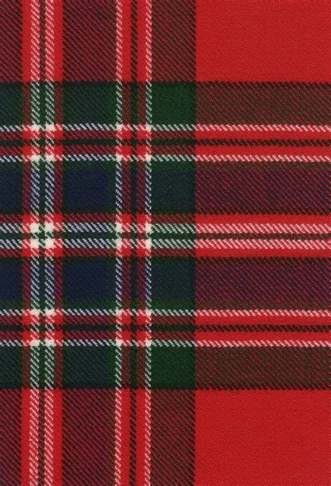 Macfarlane Clan Modern Tartan Fabric Swatch Kilt Pattern Pattern