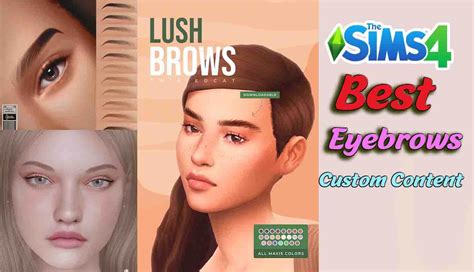 Best Sims 4 Eyebrows You Need In Your Cc Folder Wicked Sims Mods