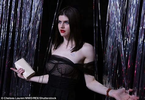 Alexandra Daddario Goes Braless Under Sheer Gown For Dior Bash In La Daily Mail Online