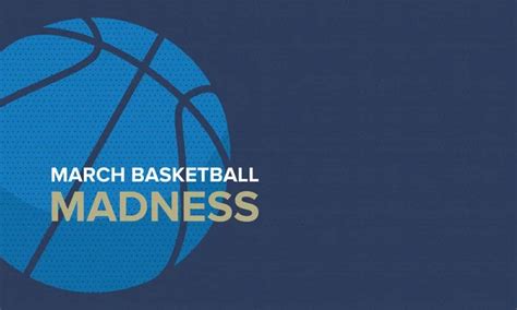 March Madness Basketball Vector Logo Background National Student