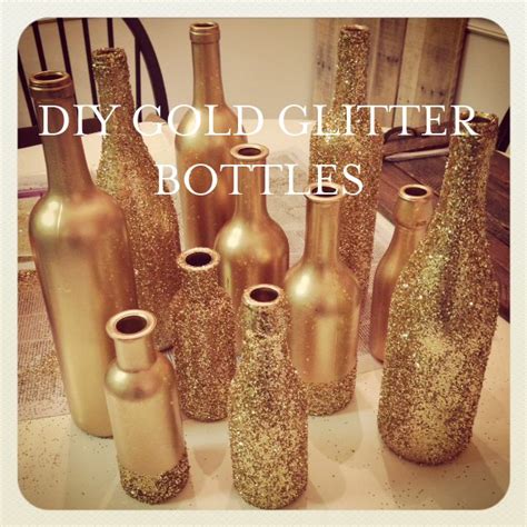 Diy Gold Glitter Bottles Tutorial By Liberty Party Rental Love