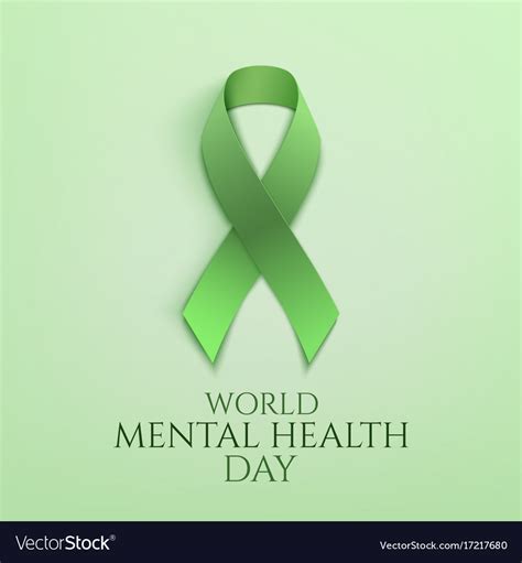 World Mental Health Day Background Royalty Free Vector Image
