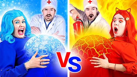 Hot Pregnant Vs Cold Pregnant Funny Pregnancy Situations Girl On Fire Vs Icy Girl By 123go