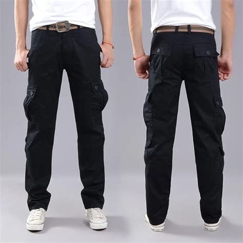Brand Mens Military Cargo Pants Multi Pockets Baggy Men Pants Casual T