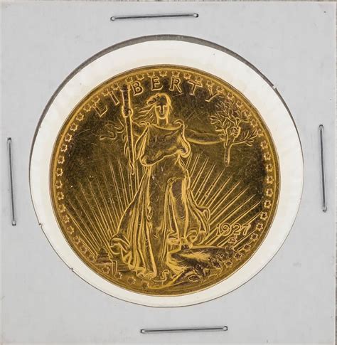 1927 20 St Gaudens Double Eagle Gold Coin