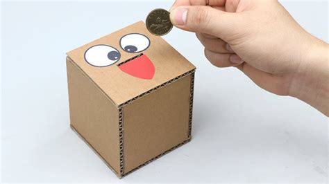 How To Make Safe Box Saving Money From Cardboard Youtube