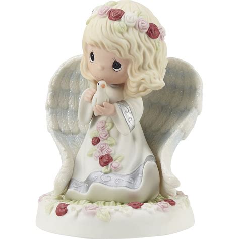 Precious Moments On Angels Wings Angel With Dove Bereavement Figurine
