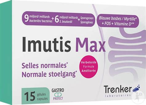Trenker Imutis Max Normale Stoelgang 15 Capsules Newpharma