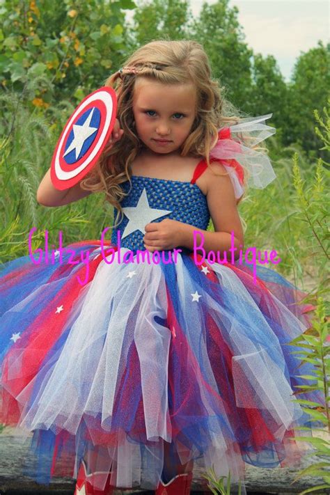 Captain America Halloween Tutu Dress Halloween Costumes For Kids