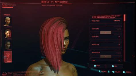 Look At The Character Creator R Cyberpunkgame