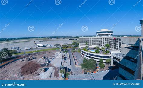 Panorama Of Marriott Hotel In Tpa Airport Editorial Stock Image Image