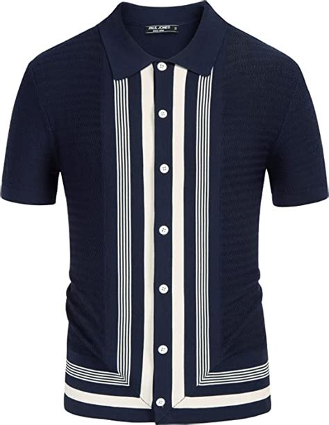 Mens Vintage Shirts Casual Dress T Shirts Polos