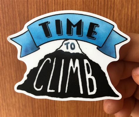 Time To Climb Climbing Sticker Etsy