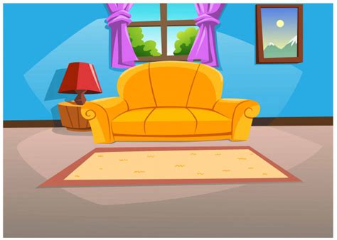 Premium Vector Living Room In The House In Bright Colors In The