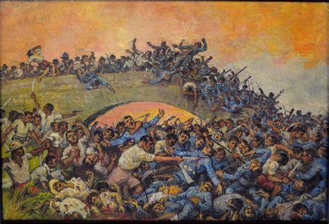 Battle Of Zapote By Jorge Pineda Oil On Canvas 1901 Rphilippines