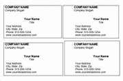 Free printable business cards templates word - nelomaxi