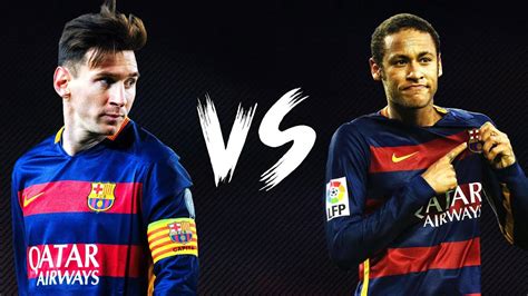 Neymar Jr Vs Lionel Messi Dribles E Gols 2016 Youtube