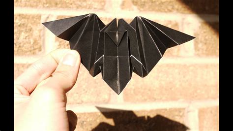 Easy Origami Bat Instructions Youtube