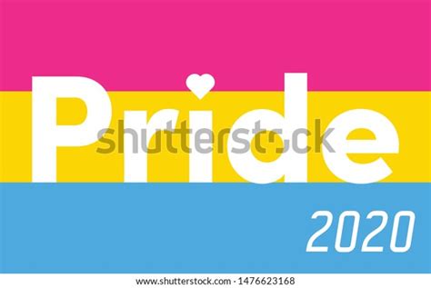 Pansexual Flag Pride Text Center Pansexual Stock Vector Royalty Free 1476623168 Shutterstock