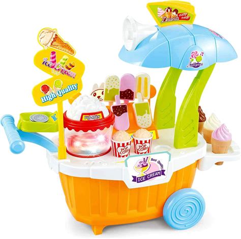 Powertrc Super Market Sweet Shop Portable Ice Cream Cart